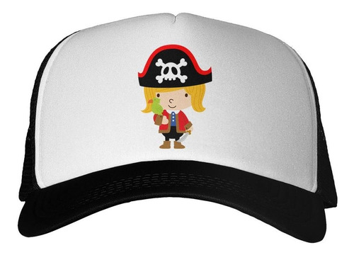 Gorra Niña Pirata Dibujo Girl Pirate Caricatura