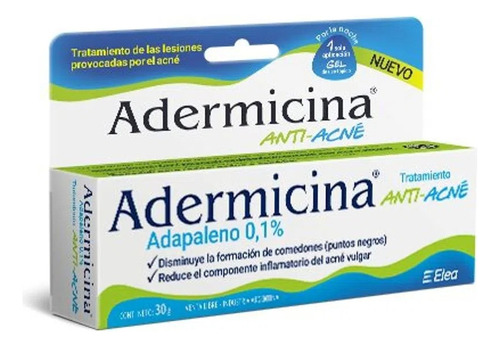 Adermicina Gel Anti-acné X 30g Momento De Aplicación Día/noche Tipo De Piel Todo Tipo De Piel