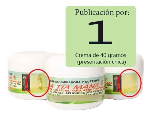Crema Tía Maná Chica (incluye Envio) Desde Morelia Mich