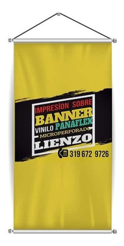 Pendon O Poster De 90cmx80cm  Full Color En Banner