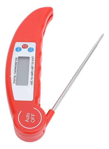 Sonda Digital Roja Roja De Temperatura De Alimentos Para Car