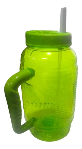Termo Botella Agua Bebida Grande 2.3 Lts Manija Agarre 0843 Color Verde