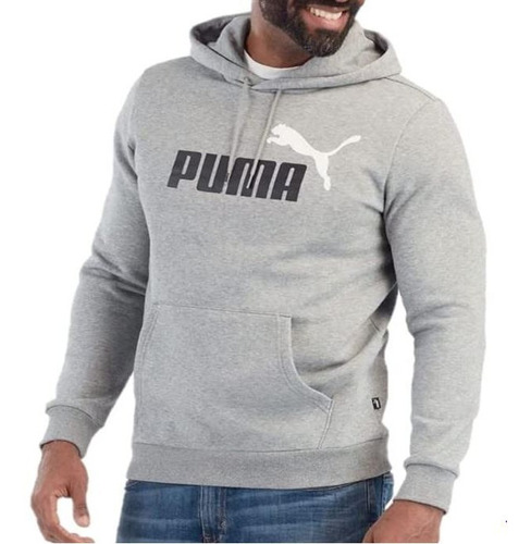 Moletom Puma Com Capuz Essentials Big Logo Fi Masculino