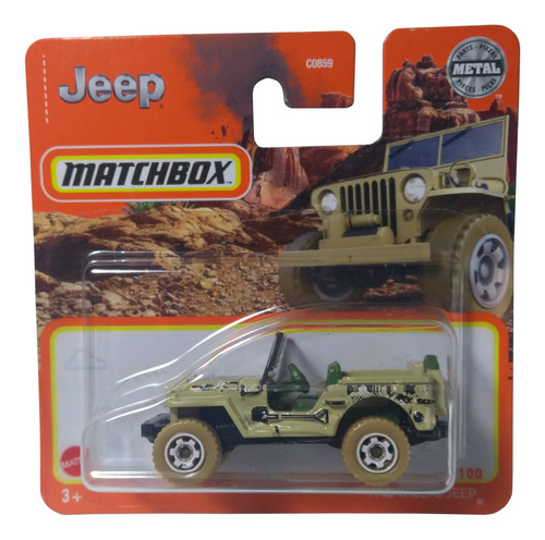 Matchbox Jeep Willys 1948 Arena Camuflado Nuevo Sellado