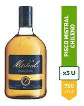 Comprar Pisco Mistral Chileno 35° 750ml Añejado En Roble Pack X3