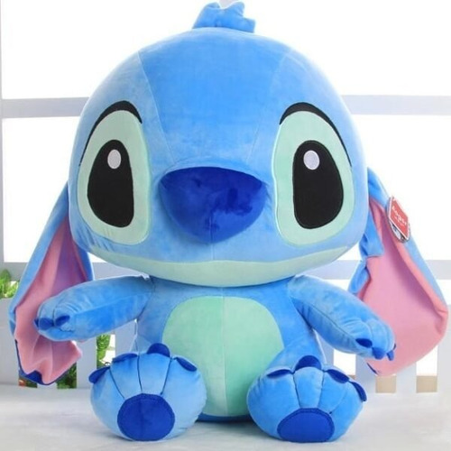 Peluches Stitch Gigante Azul Y Rosado Suave Importado 55 Cm