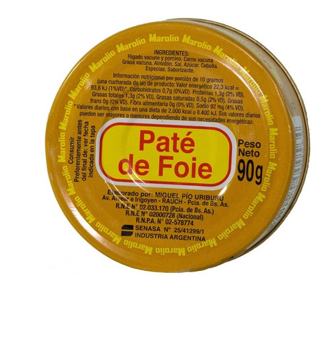 Marolio Pate De Foie Pack 24 Latas De 90 Grs