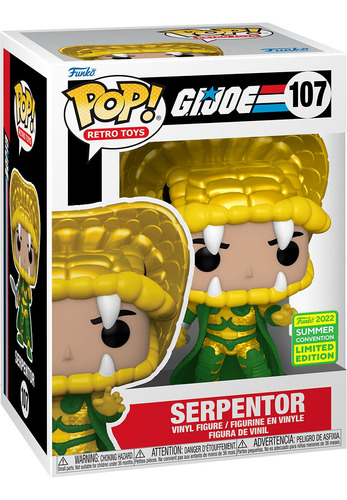 Funko Gijoe 107 Serpentor 2022 Summer Convention Sticker