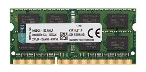 Kingston Technology 1600mhz Ddr3l (pc3-12800) 1.35 Voltios