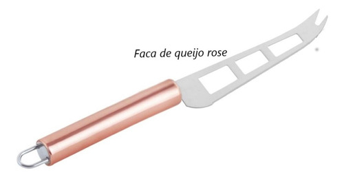 Faca Cortadora De Queijo Aço Inox Cobre Rose Gold Mimostyle Cor rose cobre