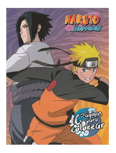 Libro Para Colorear Naruto Shippuden/ Nuevo Y Sellado