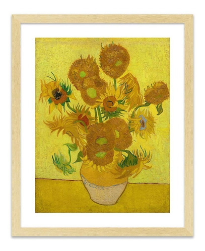 Cuadro Fine Art Girasoles Vincent Van Gogh 55x70 M Y C