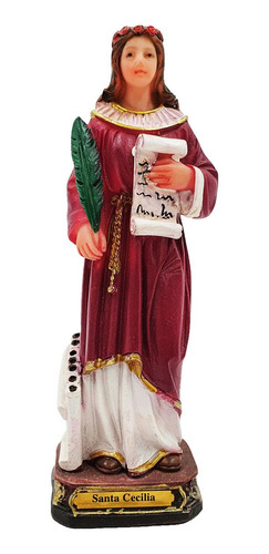Imagem Santa Cecília 12,5 Cm - Resina