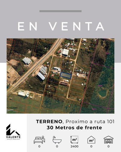 En Venta  Terreno En Barros Blancos De 2400m² Próximo A Ruta 101