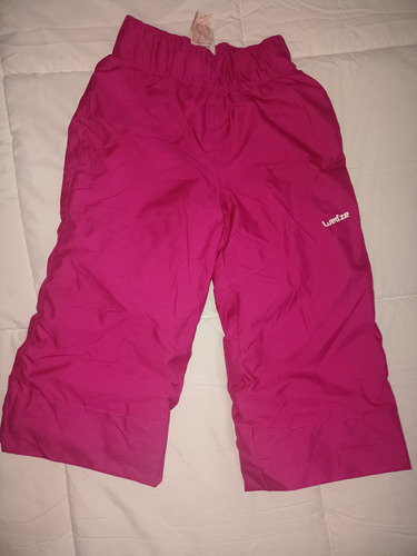 Pantalón Nieve Ski Talla 3 Wed'ze Fucsia Térmico Impermeable