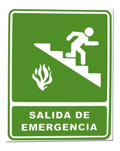 Señalizacion Salida Emergencia Derecha Vertical - S040