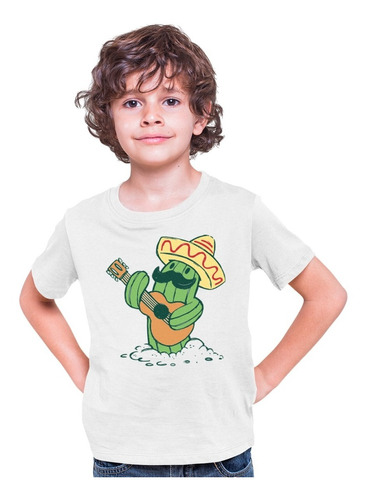 Playera Frases Mexicanas - Niño - Cactus Mariachi