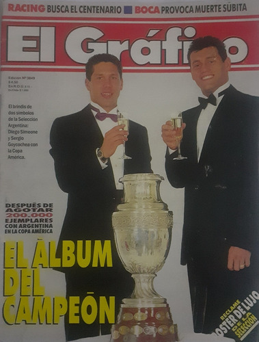 El Gráfico 3849 El Álbum Argentina Campeón Copa America 93