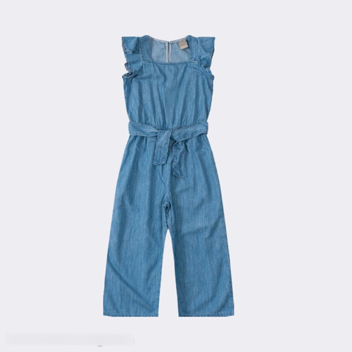 Jardineira Jeans Com Calça Infantil 