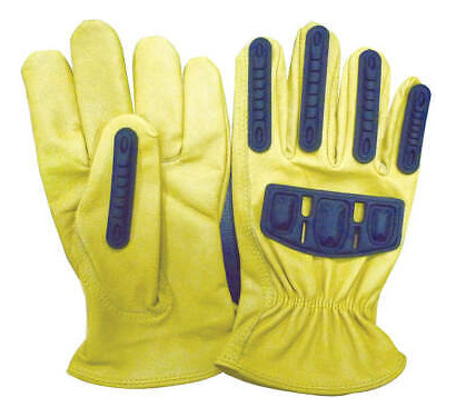 Condor 48wt96 Gloves,xl,gold/yellow,jersey,goatskin,pr Aao
