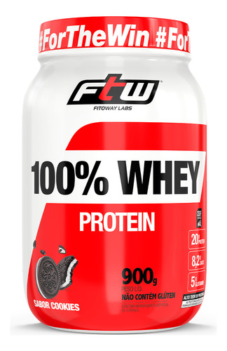 Ftw 100 Whey Protein 900g Ftw Pote - Cookies
