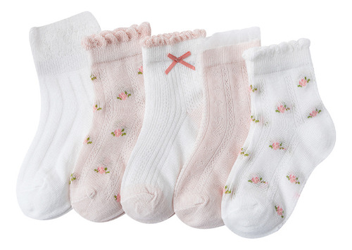 5 Pares De Calcetines Para Niños Primavera/verano