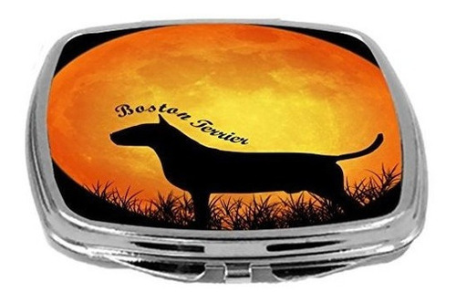 Rikki Knight Dog Silhouette By Moon Design Espejo Compacto,