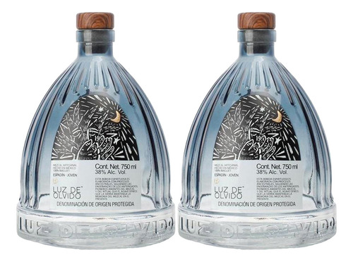 Pack 2 Mezcal Luz De Olvido Espadín Joven 750 Ml