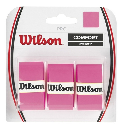 Overgrip Wilson 3 Piezas Rosa