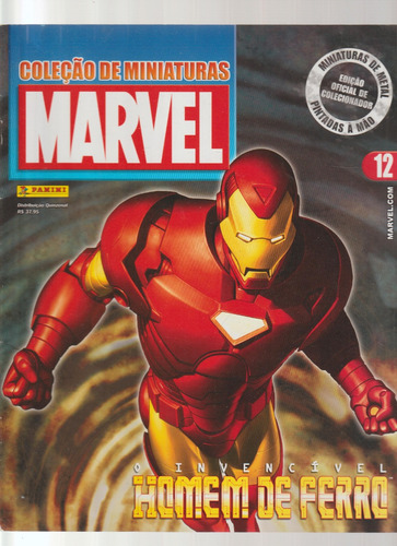 Revista Marvel, Coleção De Miniaturas Vol. 12 Homem De Ferro