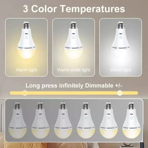 Luz Usb Recargable Con Control Remoto Y Táctil