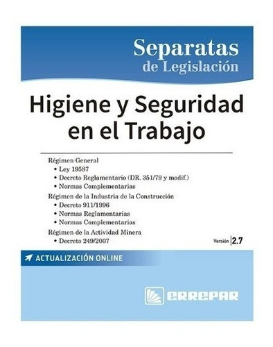 Higiene Y Seguridad En El Trabajo Version 2.7 - Separatas, E