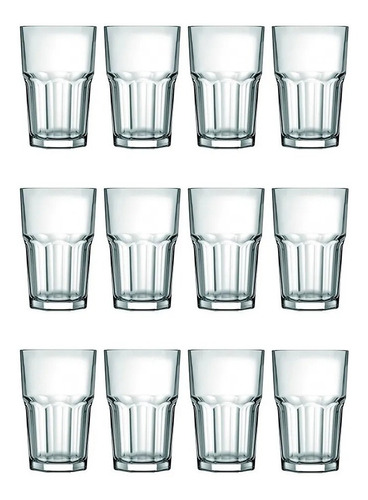 Vaso Bristol 520 Ml Vidrio Refresco Nadir X 12 Und Silverled