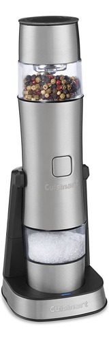 Cuisinart Sg-3 - Molinillo De Sal Recargable, Color Acero In