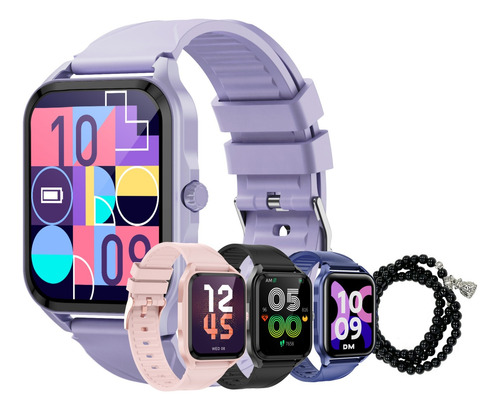 Reloj Inteligente Unisex G-tide Q1 Con Notificación De Mensajes, Asistente De Voz Inteligente Para Ios/android, Salud Deportiva, Resistente Al Agua