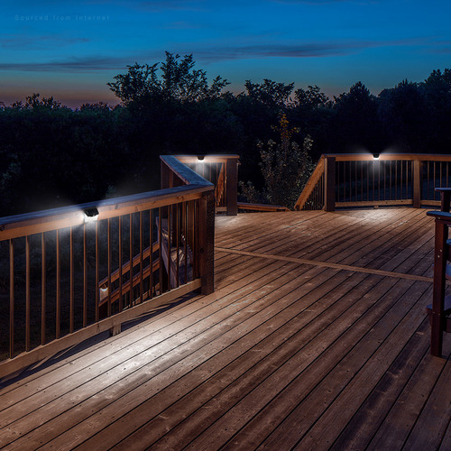 Paquete de 4 luces solares de 40 LED con sensor de movimiento, Wireless Security Lights for Outdoor, Input, Patio, Garage, Porche, 6500k White Pure