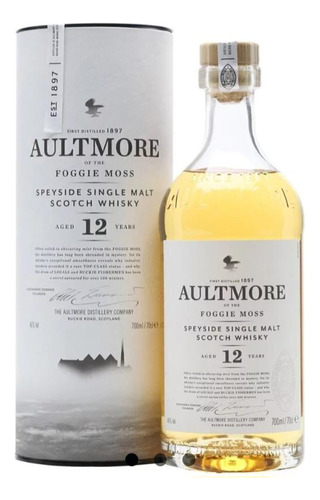 Whisky Aultmore 12 Años. Single Malt. 1 Litro