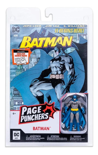 Dc Direct Page Punchers Batman Hush Batman Figura Con Comic