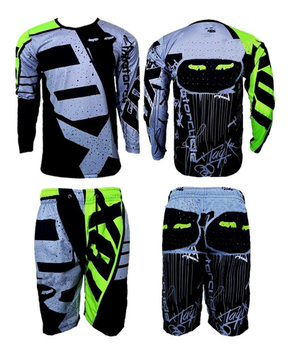 Uniforme Mtb Ciclismo Jersey+pantaloneta Enduro Downhill Bmx