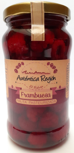 Frambuesa En Conserva Pasteurizada 600g Organico Natural