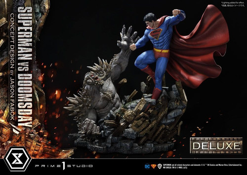 Estatua Prime 1 Studio Dc: Superman Vs Doomsday