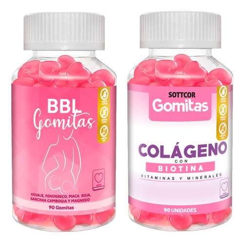 Pack Aguaje Bbl + Colágeno Para Adultos 100g Gomitas Sottcor