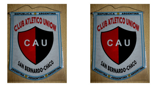 Banderin Chico 13cm Club Union San Bernardo Chaco