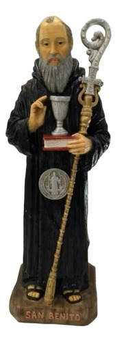 Figura De San Benito Abad De 45 Cm De Resina 