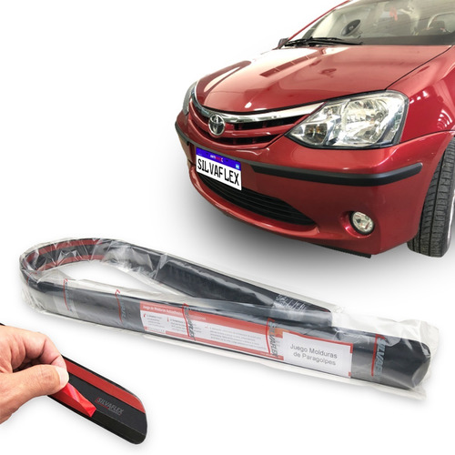 Gomas Proteccion Paragolpes Kit Toyota Etios 5p 2014 Al 2017