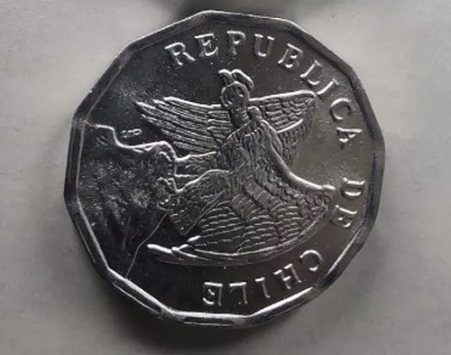 Moneda Chilena De 10 Centavos De Los Años 70s