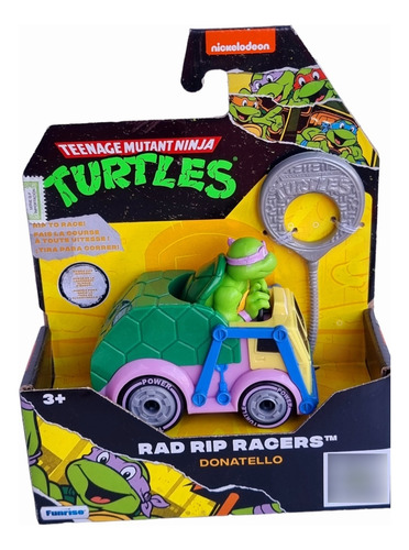 Tortugas Ninjas Rad Rip Lanzador Racer A Cuerda Donatello