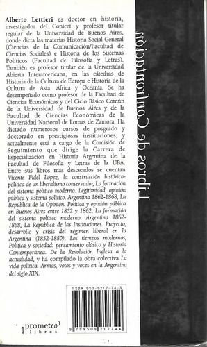 Seis Lecciones De Política De Alberto Lettieri - Prometeo (Usado)