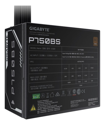 Fuente Gigabyte P750bs 750w 80 Plus Bronze