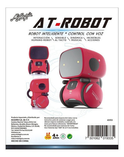 Imagen 3 de 3 de At-robot Inteligente Mi Alegría